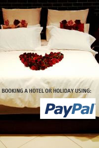 book a hotel or holiday with paypal